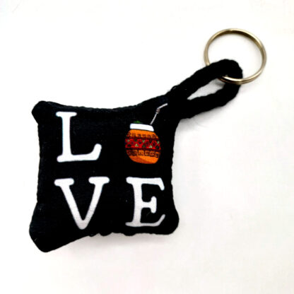 Llavero I Love Mate - Soft de Tela Impresa Ambos Lados - Imagen 3