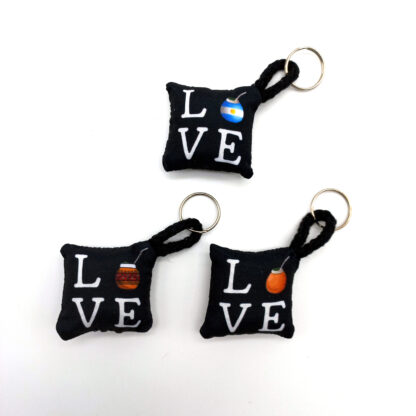 Llavero I Love Mate - Soft de Tela Impresa Ambos Lados - Imagen 2