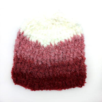 Gorro con Caída Tejido a Mano (Lana Oveja)