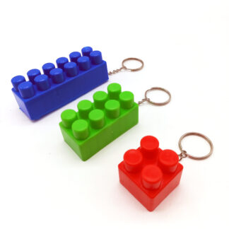 Llavero Bloque tipo Lego (se entregan tamaños y colores surtidos)