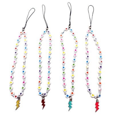 Strap Corazones con Dije Rayo Esmaltado