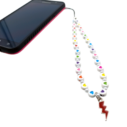 Strap Corazones con Dije Rayo Esmaltado - Imagen 2