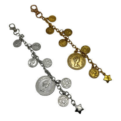 Bag Charms con Dijes Moneda para Mochilas o Carteras