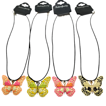 Collar Tiento con Mariposa Esmaltada - Imagen 2