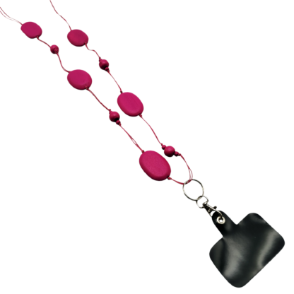 Colgante para el Celular Tiento y Madera - Incluye Adaptador Universal Transparente - Imagen 2