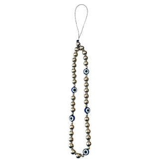 Straps Bolitas Plateadas con Ojos