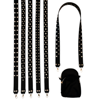 Correa de Cartera con Tachas - Largo 1.10 Mts.