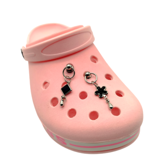 Pin para Crocs con Piedra Negra