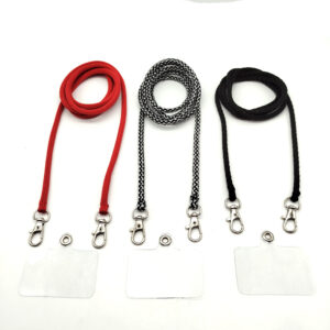 Colgante Celular Cordón Largo con 2 Mosquetones - Incluye Adaptador Universal Transparente