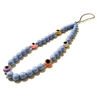 Strap Ojos Multi con Bolitas Azules