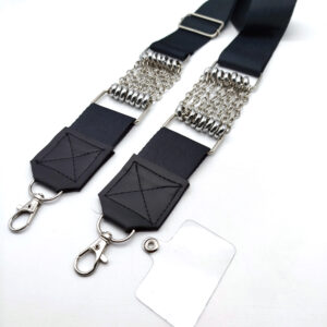 Correa Regulable con Cadenas – Incluye Adaptador Universal Transparente