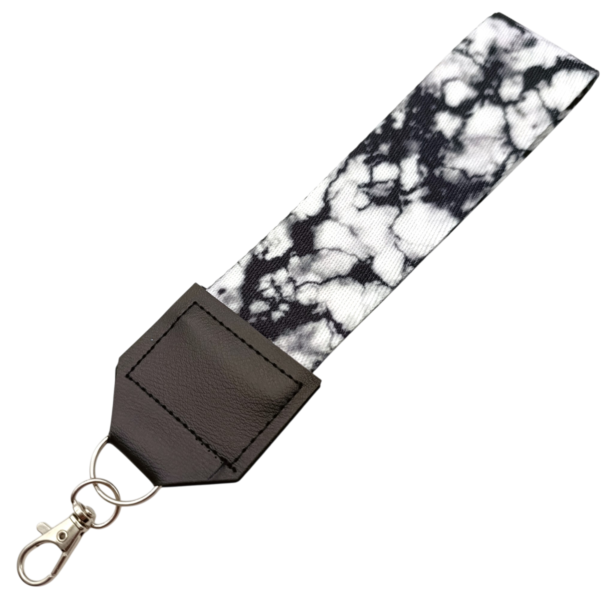 Strap Correa Para Celular Batik Blanco Y Negro – Incluye Adaptador Transparente