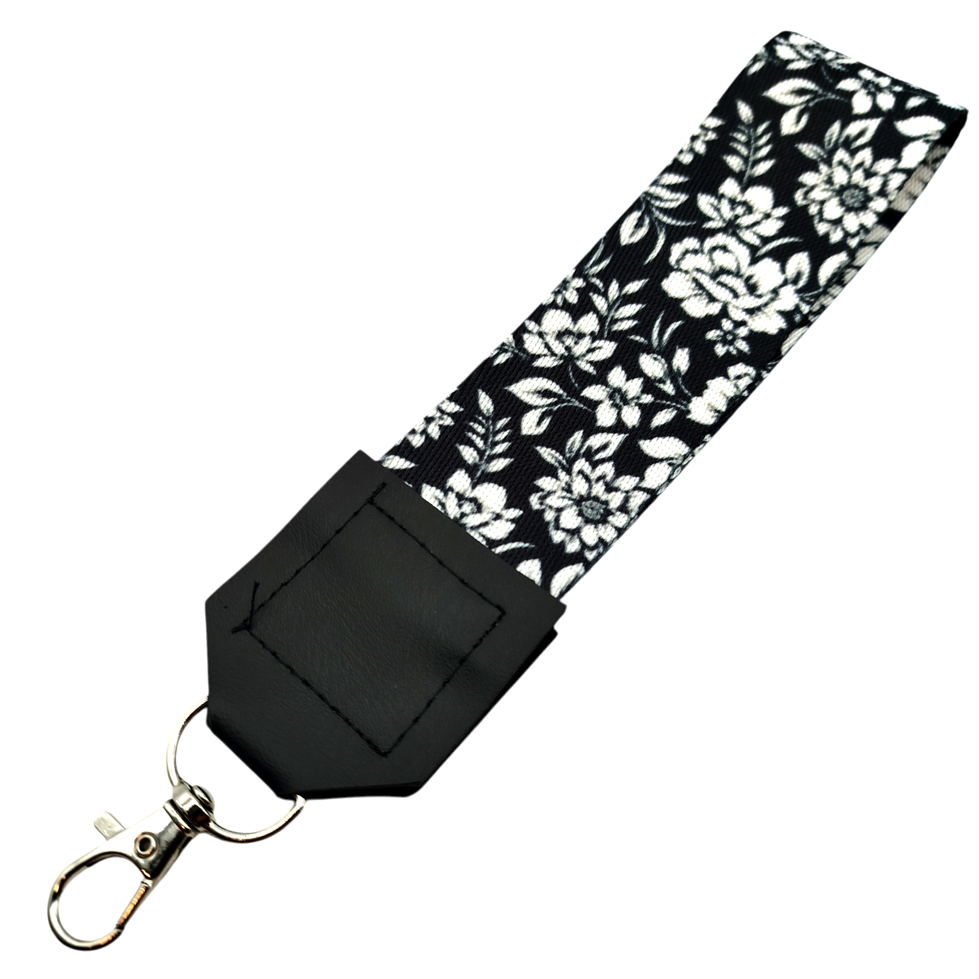 Strap Correa Para Celular Flores Blancas – Incluye Adaptador Transparente