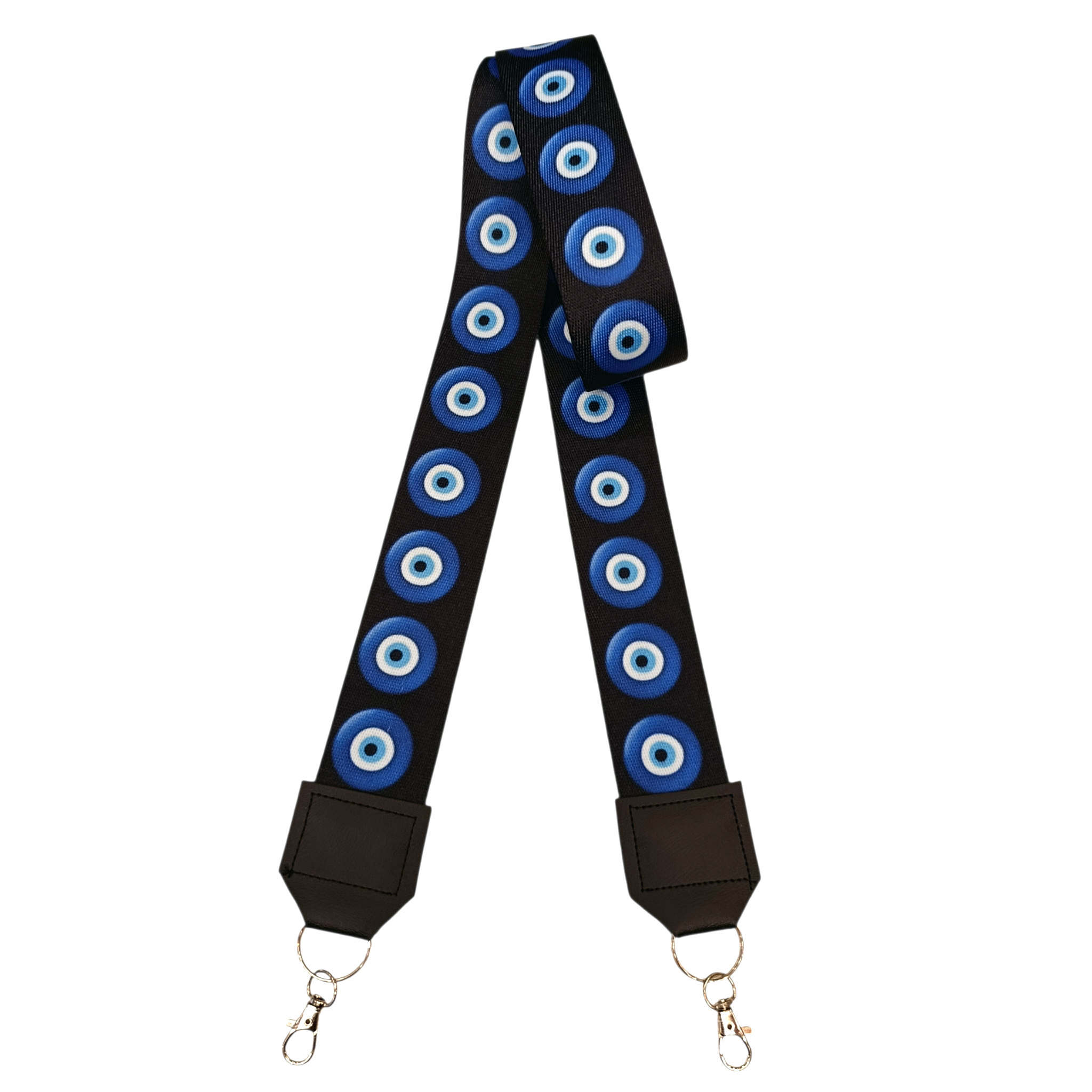 Correa Para Celular Ojo Fondo Negro - Incluye Adaptador Universal Transparente