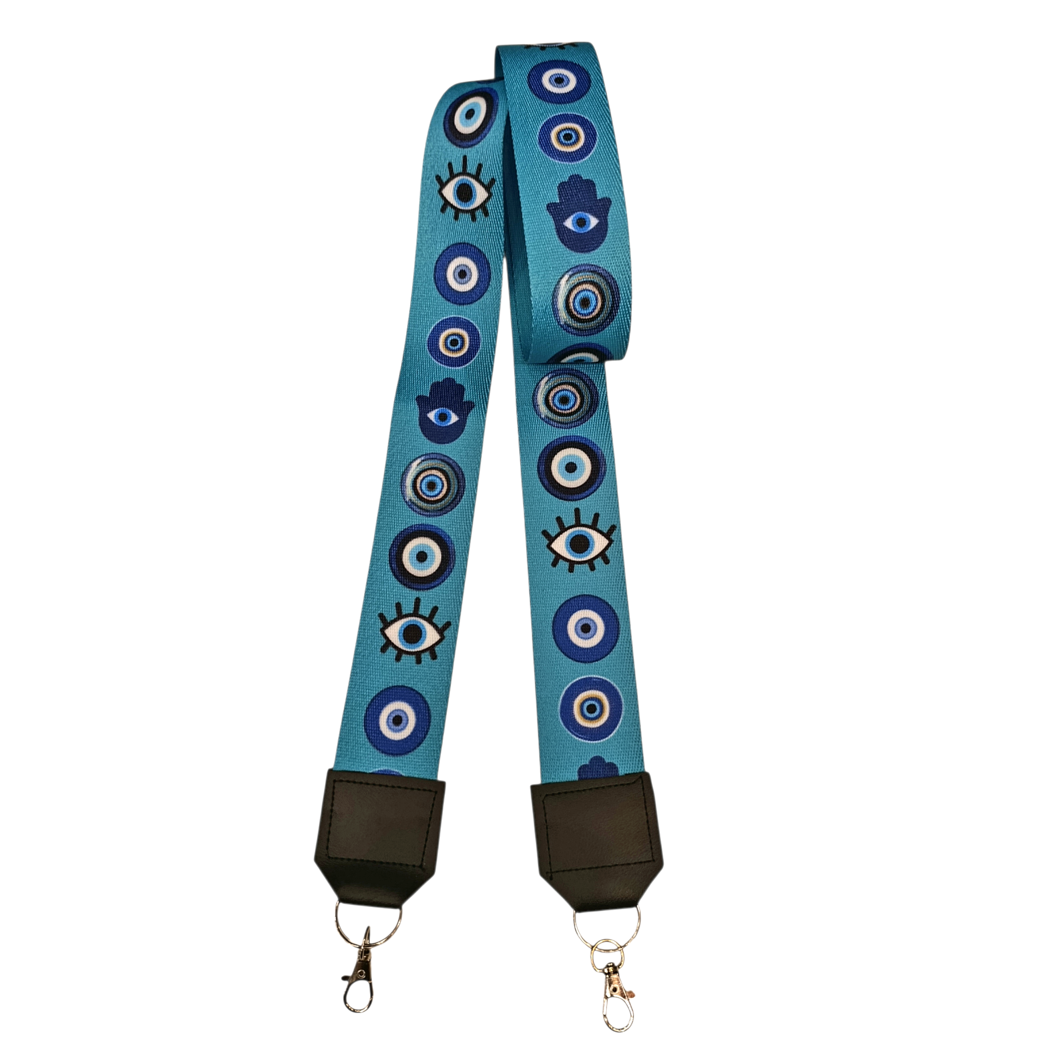 Correa Para Celular Ojos Turquesa - Incluye Adaptador Universal Transparente