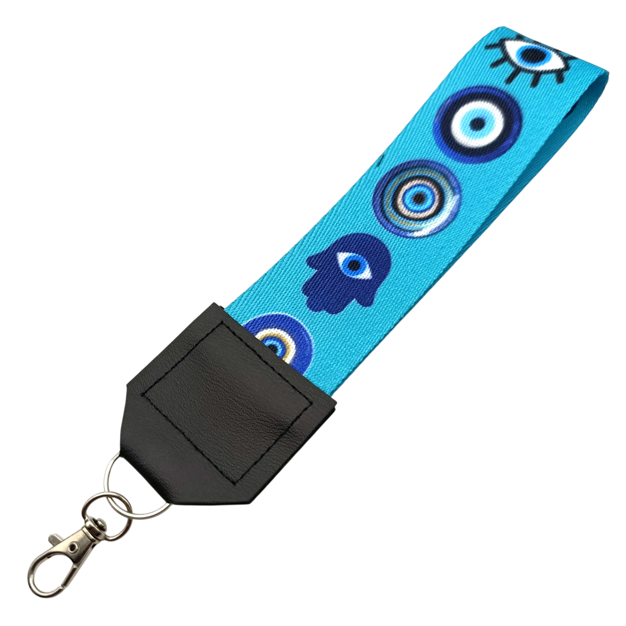 Strap Correa Para Celular Ojos Fondo Turquesa – Incluye Adaptador Transparente