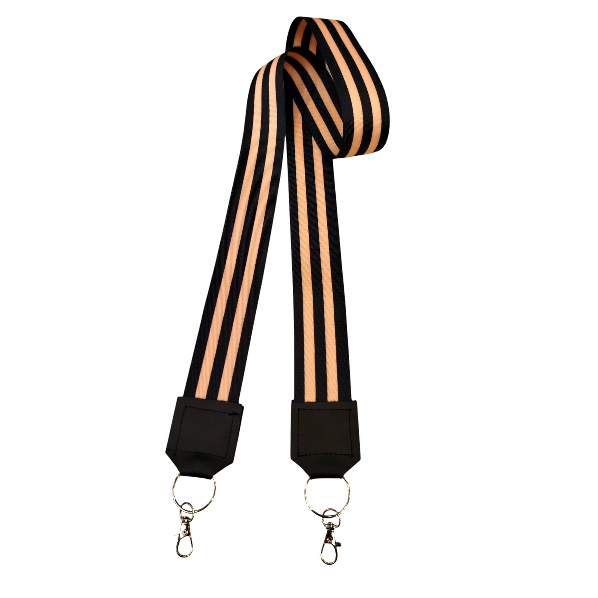 Correa Para Celular Rayas Rosas - Incluye Adaptador Universal Transparente