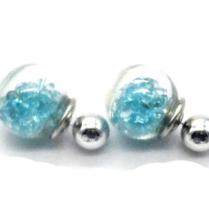 Aro Bola de Vidrio con Cristales