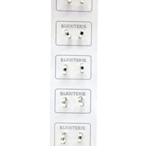 Aro Argolla Metal - Cartón x 6 Pares