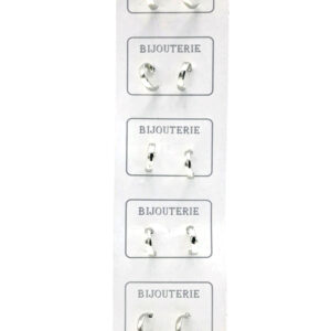 Aro Argolla Metal - Cartón x 6 Pares