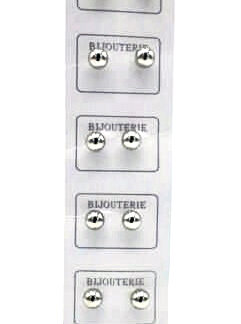 Aro Bolita Metal 8mm - Cartón x 6 Pares