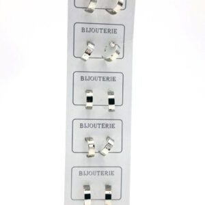 Aro Argolla Metal - Cartón x 6 Pares