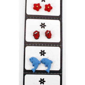 Aro Mini Formas de Goma - Cartón x 6 Pares