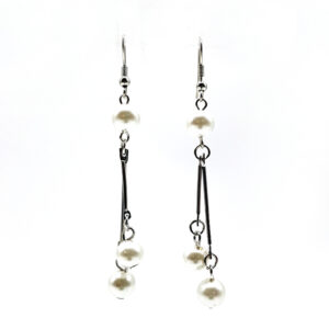 Aro Colgante  Palitos con Perlas