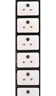 Aro Bolita 3mm Acero - Cartón x 6 Pares