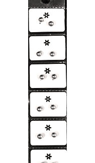 Aro Bolita 6mm Acero - Cartón x 6 Pares