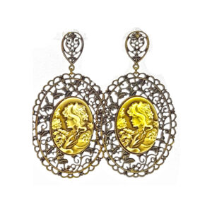 Aro Colgante Filigrana con Camafeo