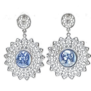 Aro Colgante Filigrana con Camafeo