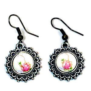 Aro Colgante con Piedra Cerámica