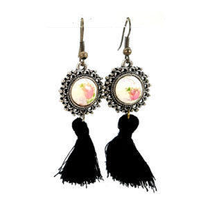 Aro Piedra Cerámica con Flecos