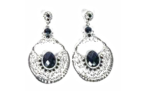 Aro Colgante Filigrana con Piedras