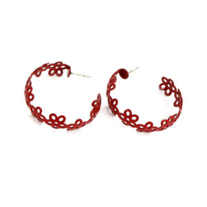 Argolla 4cm. Flores de Color