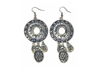 Aro Colgante Filigrana con Dijes