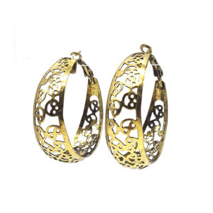 Aro Argolla Metal Labrada 4,5cm.