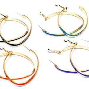 Aro Argolla Esmaltada Color 5,5 x 7cm.