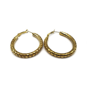 Aro Argolla Metal Calada 4cm.