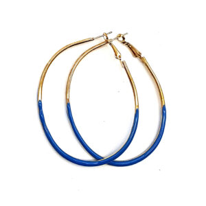 Aro Argolla Oval 5x7cm. Color Esmaltado