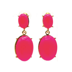 Aro Colgante con Piedras Facetadas Engarzadas