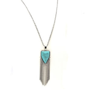 Collar con Piedra y Cadenas