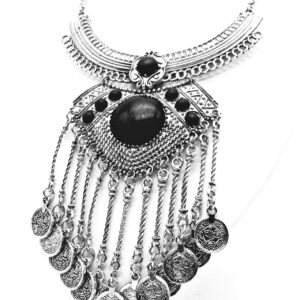 Gargantilla Tami Centro Piedras y Dije Monedas