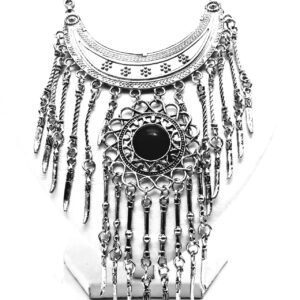 Gargantilla Piedras y Cadenas Colgantes