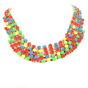 Gargantilla Piedras Neón Engarzadas
