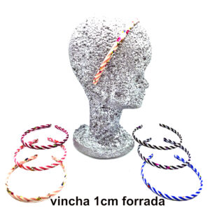 Vincha Forrada Rayas y Flores