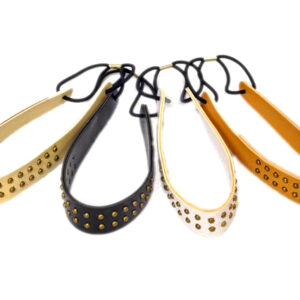 Vincha Elastizada Cuero Ecológico con Tachas