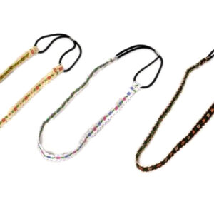 Vincha Elastizada con Flores Rococó