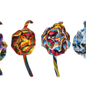 Vincha Forrada con Flor Multicolor